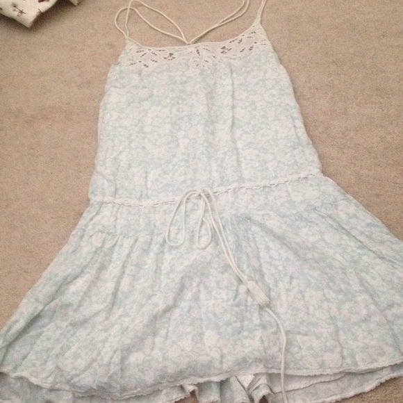 Mint Floral Dress