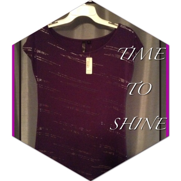 Parachute Purple Glam Top NWT Size M