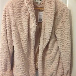 Furry pink jacket