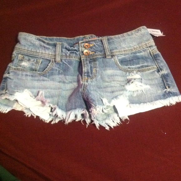 Denim shorts from Charlotte Russe.