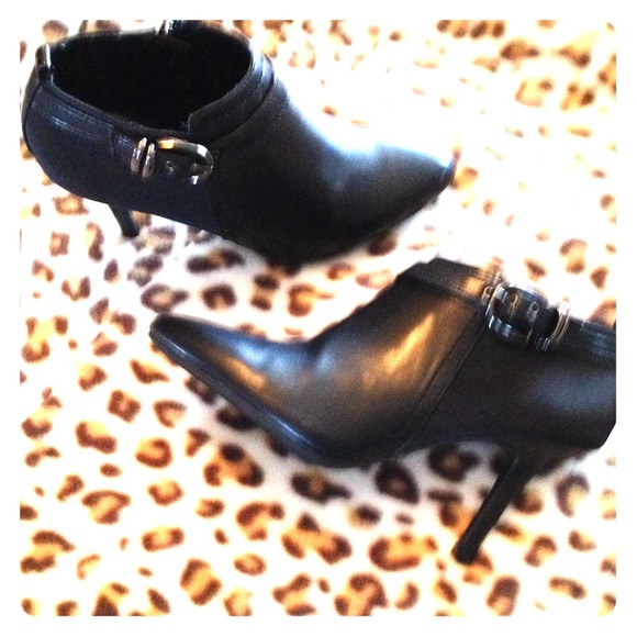Black ankle boots