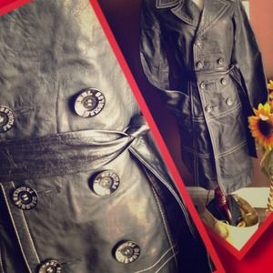 Diesel Jackets & Blazers - RESERVED- DIESEL' NEW LEATHER TRENCH COAT Diesel Jackets & Blazers - RESERVED- DIESEL' NEW LEATHER TRENCH COAT