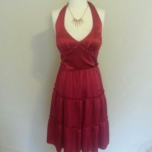 Betsey Johnson Marilyn Monroe red silk dress