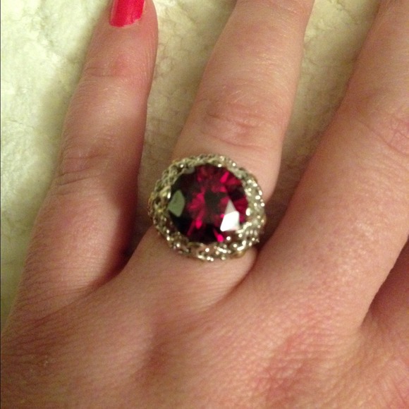 Solid Sterling Gold Accented Dot Hardy style Ring - Picture 4 of 4