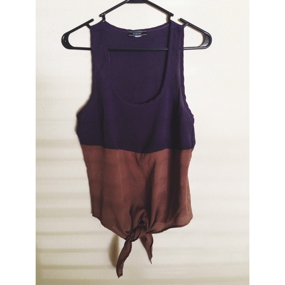 ⭐️REDUCED PRICE⭐️ Purple & Brown Sleeveless Top