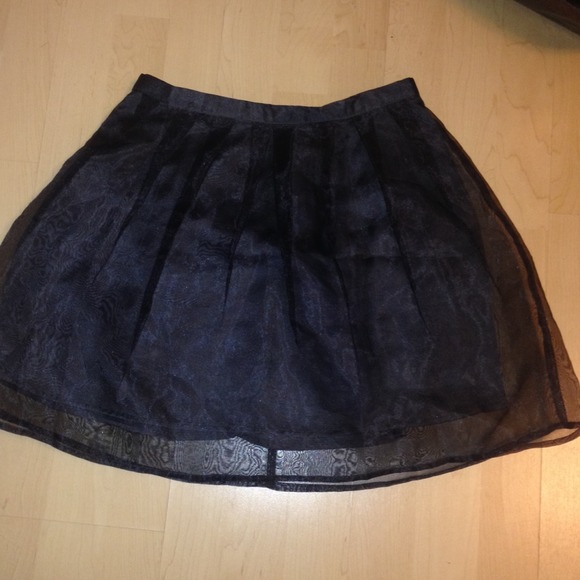 Organza sheer skirt