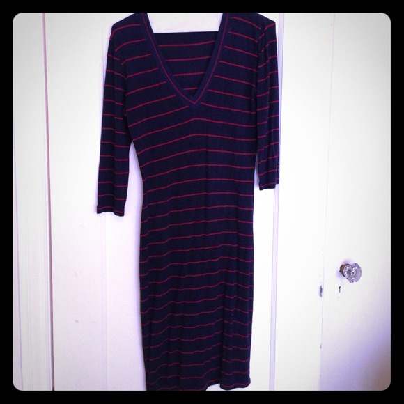Blue and red stripe dress!