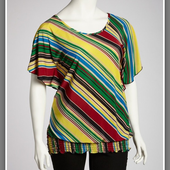 Diagonal colored shirt!