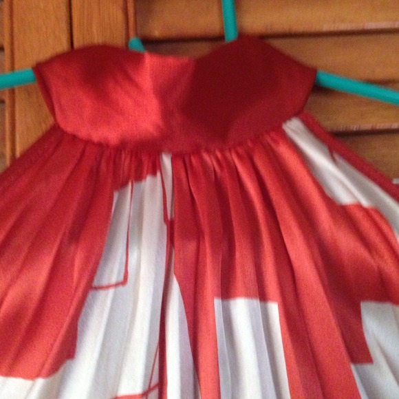 Dress red and white SOLD - Picture 2 of 2
