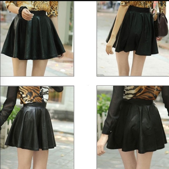 Pleather skirt