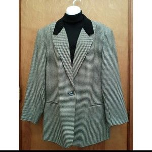 Blk/Wht Houndstooth Jacket