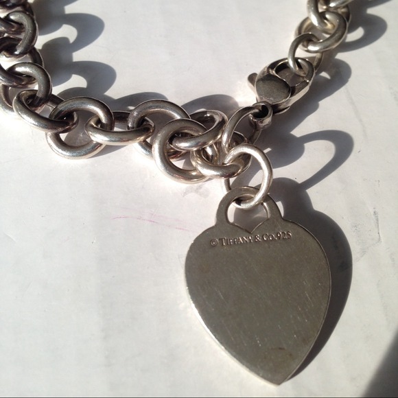 Authentic Tiffany heart link bracelet NFS