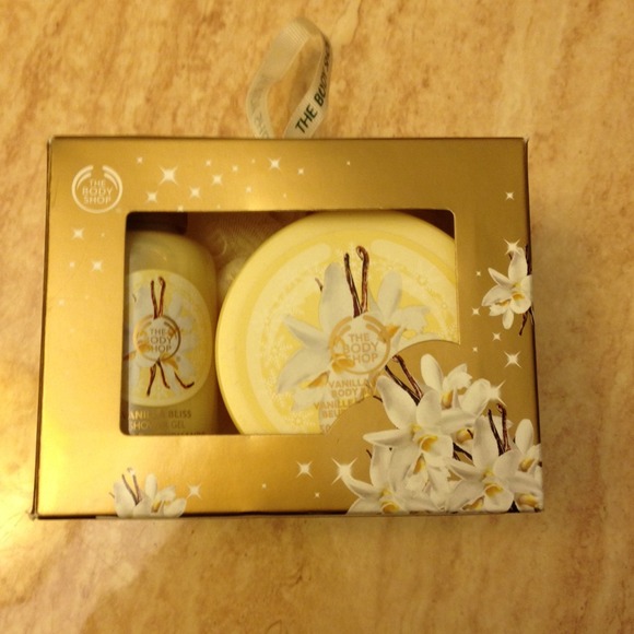 The Body Shop travel size vanilla trio
