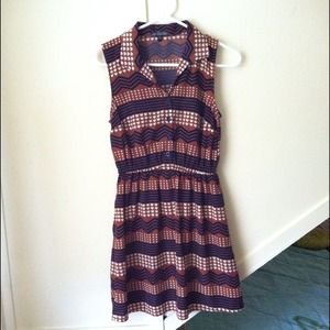 🐌BUNDLE! Sleeveless collared dress + red sweater