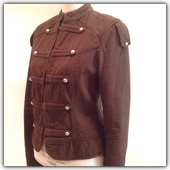 Zara Brown Military Jacket - Picture 5 of 7