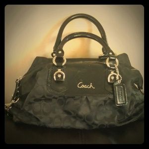 Coach Ashley signature sateen shoulder bag