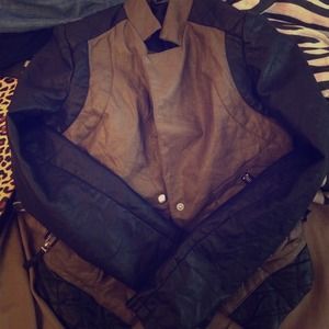 Faux leather jacket