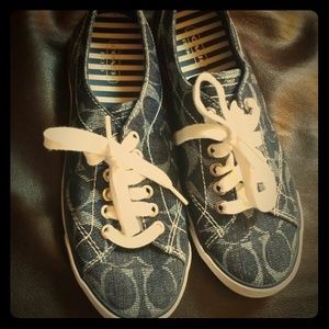 Coach Suzzy signature indigo sneakers