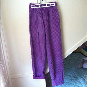 💜REDUCED!💕 Vintage pink and purple striped pants