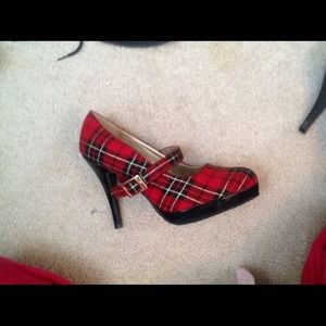 Plaid Christmas Pumps 3 inch