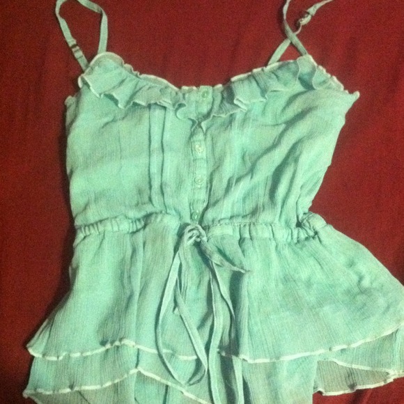 Mint green tank top