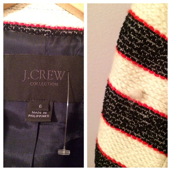 ❌SOLD❌JCREW $225 Gondola Legion Stripe Jacket Sz 6 - Picture 4 of 4