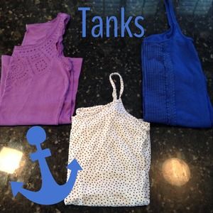 ❌SOLD❌Jcrew & LOFT tank top lot of 3