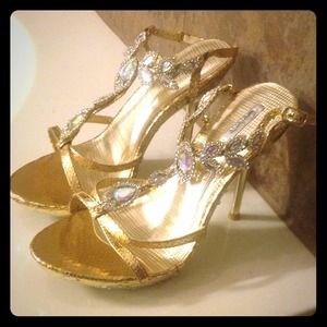 Gold heels