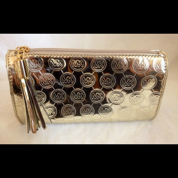 HOLD for chell1976 Gold Michael Kors Clutch