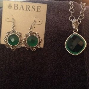 Ear rings with matching necklace