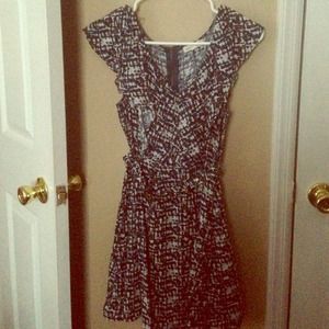 Dress with belt.