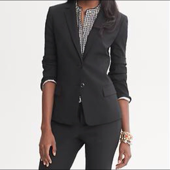 Navy Blue Banana Republic Suit Size 12