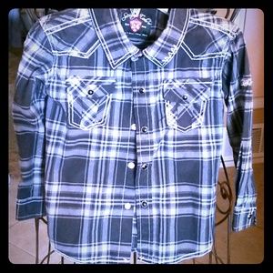 Western style infant button up
