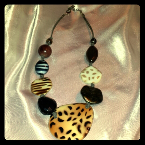 Animal print necklace