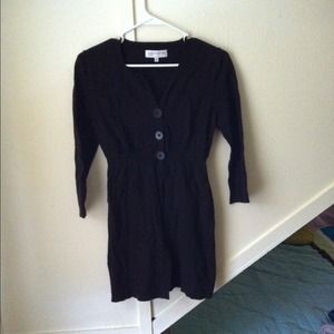 Dark brown long cardigan