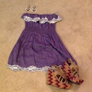 Purple Lace Dress