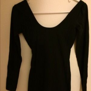 American Apparel Double U-Neck Long Sleeve  Dress