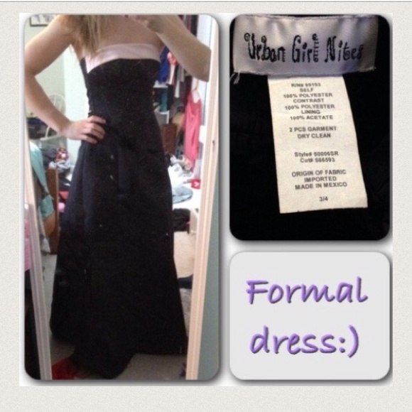Black Prom/formal dress 3/4 - Picture 3 of 3