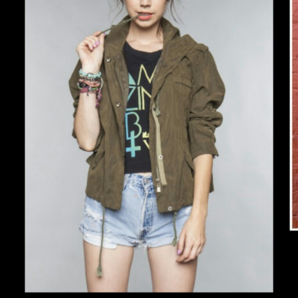 SOLD Brandy Melville army green jacket rare