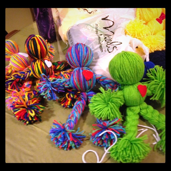 Handmade yarn dolls request any color!
