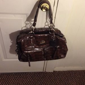 Brown coach bag