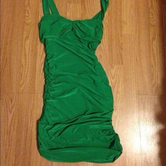 Green tank dress