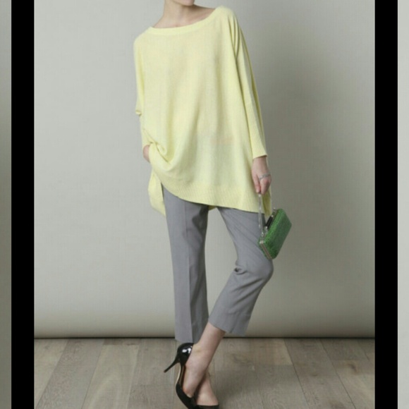 Sold DVF Yellow oversized sweater. Never worn.