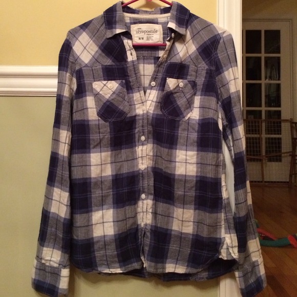 Aeropostale plaid button up