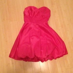 Hot pink formal cocktail dress