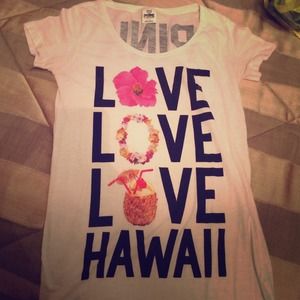 Victorias secrets pink shirt #hawaii