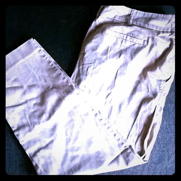Flat front khakis