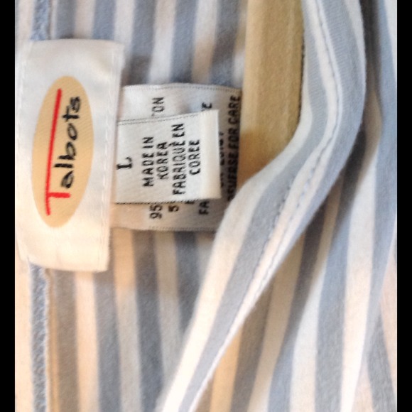 Talbots striped boat neck top - Picture 3 of 3