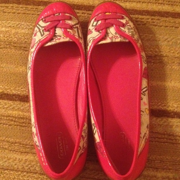 Authentic coach flats SOLD on VINTED