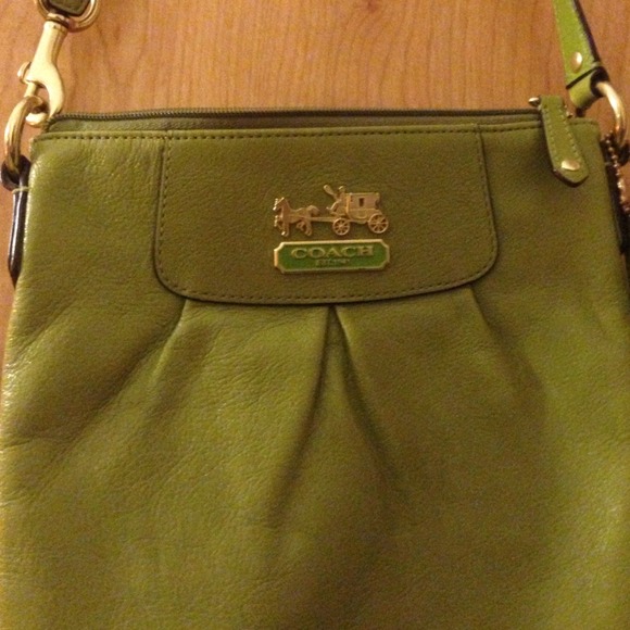 Avacado green coach crossbody